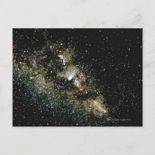 Cartão Postal Halleys Comet na Via Látea