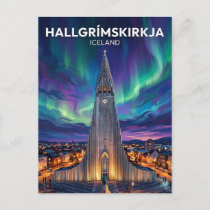 Cartão Postal Hallgrímskirkja Islândia