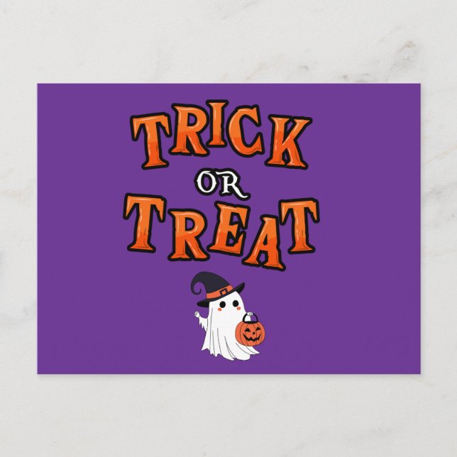 Cartão postal Halloween (Frente)