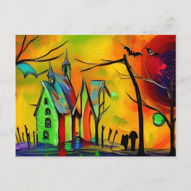 Cartão Postal Halloween (Frente)