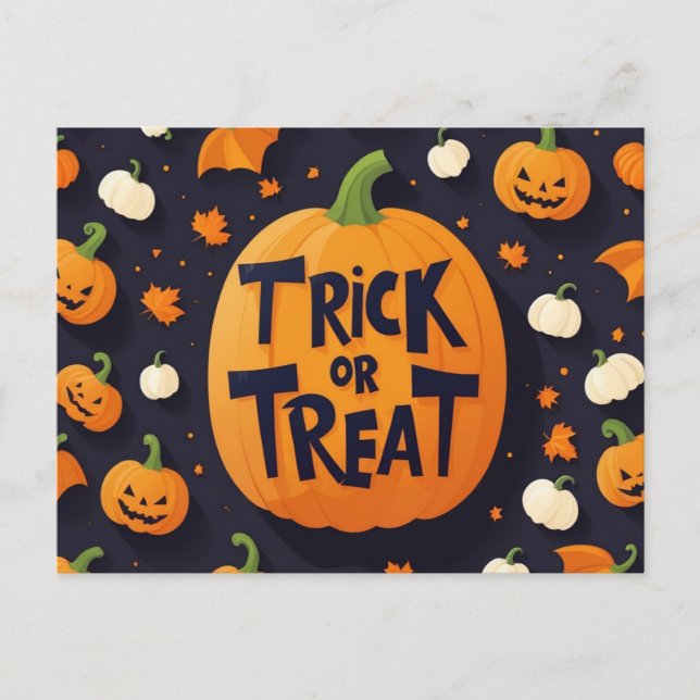 Cartão postal Halloween (Frente)