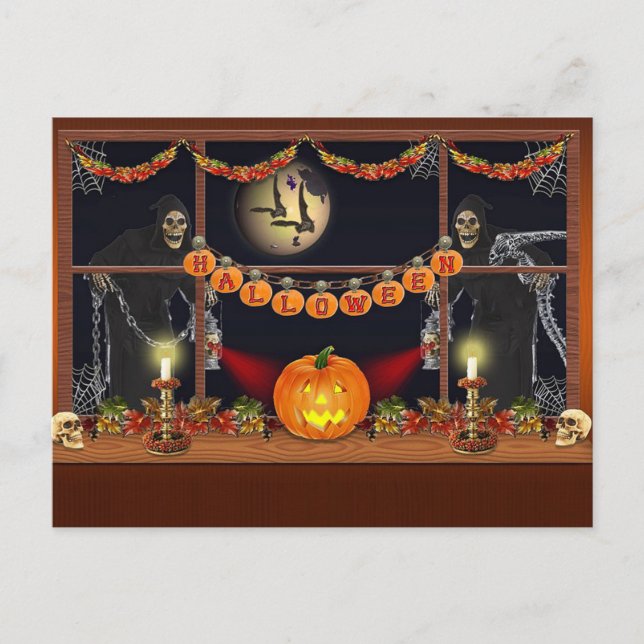 Cartão Postal Halloween (Frente)