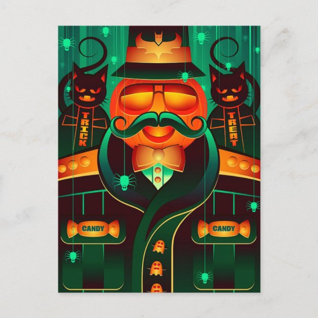 Cartão Postal Halloween (Frente)