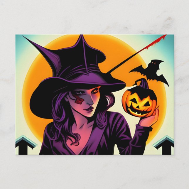 Cartão Postal Halloween (Frente)