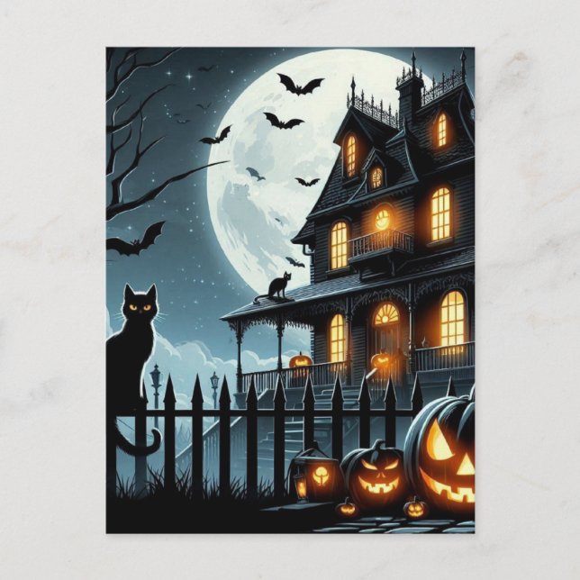Cartão Postal Halloween (Frente)