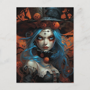 Cartão Postal Halloween Alice