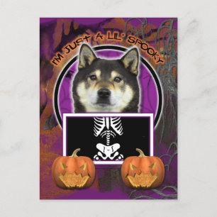 Cartão Postal Halloween - Apenas um mauzinho - Shiba Inu - Yasha