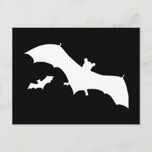 Cartão Postal Halloween Bats