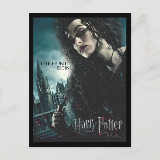 Cartão Postal Halloween - Bellatrix Lestrange 2 (Frente)