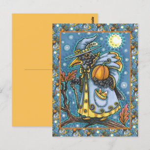CARTÃO POSTAL HALLOWEEN BLACKBIRD ASSISTENTE, HALLOWEEN RAVEN