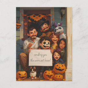 Cartão Postal Halloween Boo