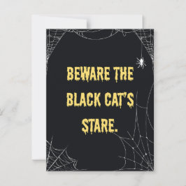 Cartão Postal Halloween Cat Modern