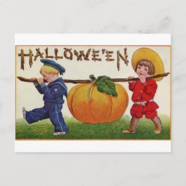 Cartão Postal Halloween Children (Frente)