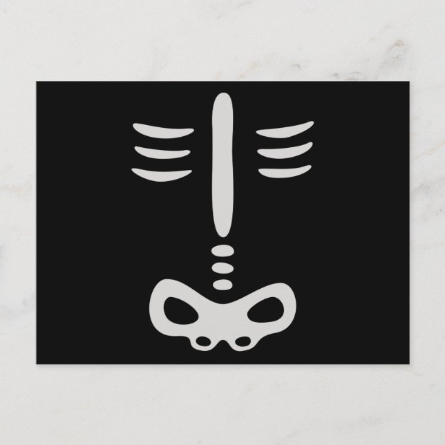 Cartão Postal Halloween Children Skeleton Costume (Frente)