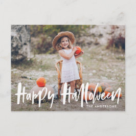 Cartão Postal Halloween com Letra Manual | Foto de Halloween