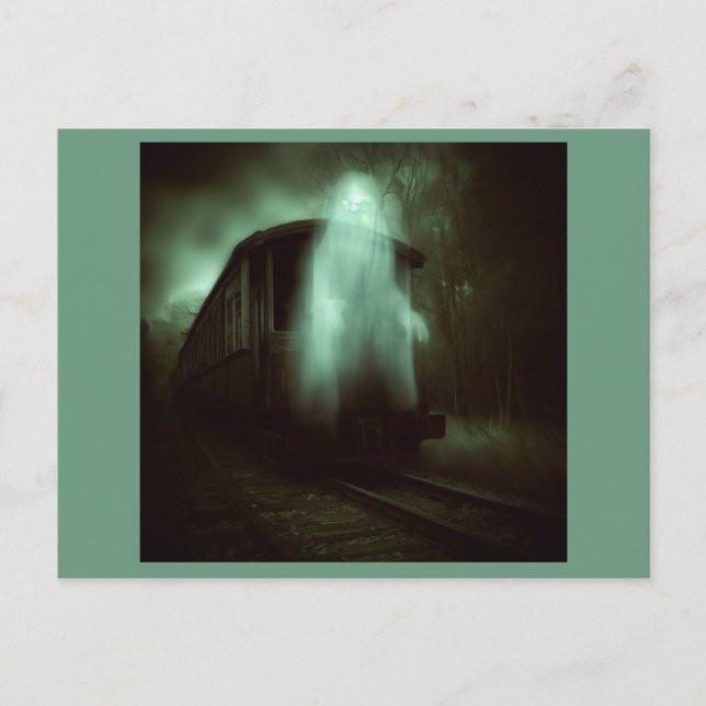 Cartão Postal Halloween - Comboio Assombrado 2 (Frente)
