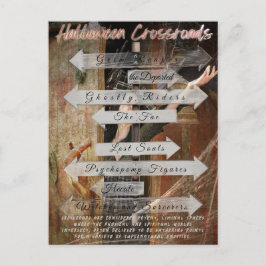 Cartão Postal Halloween CrossRoads