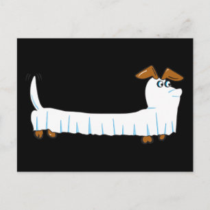 Cartão Postal Halloween Dachshund