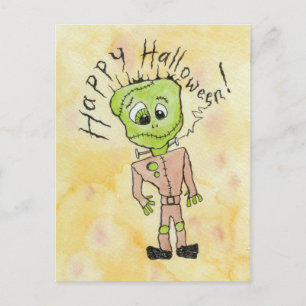 Cartão Postal Halloween do Frankenstein