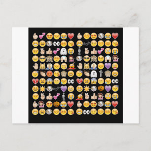 Cartão Postal halloween emoji