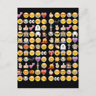 Cartão Postal halloween emoji