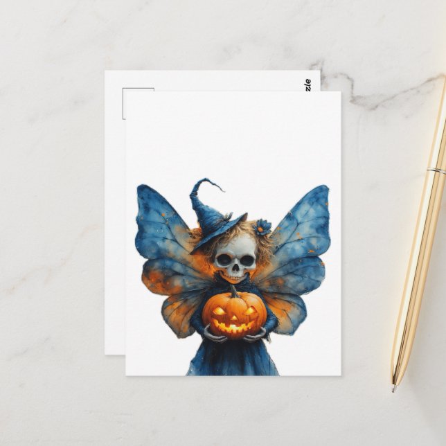 Cartão Postal Halloween Fairy (Frente/Verso In Situ)