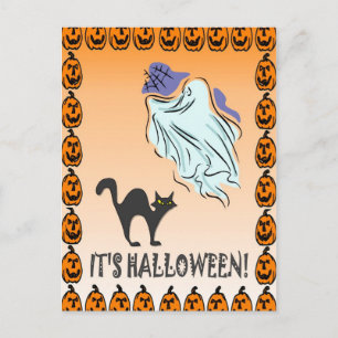 Cartão Postal Halloween fantasia