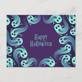 Cartão Postal Halloween Ghost
