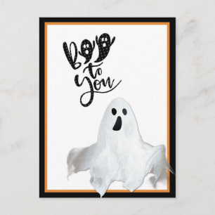 Cartão Postal Halloween Ghost Boo Para Você Bonito