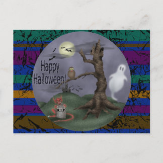 Cartão Postal Halloween Ghosts