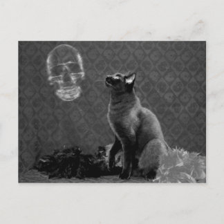 Cartão Postal Halloween Happy e o Fantasma