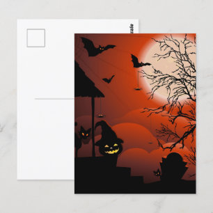 Cartão Postal Halloween Malody Moonlight Nightare