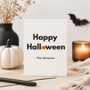 Cartão Postal Halloween Moderno Minimalista - Personalizado