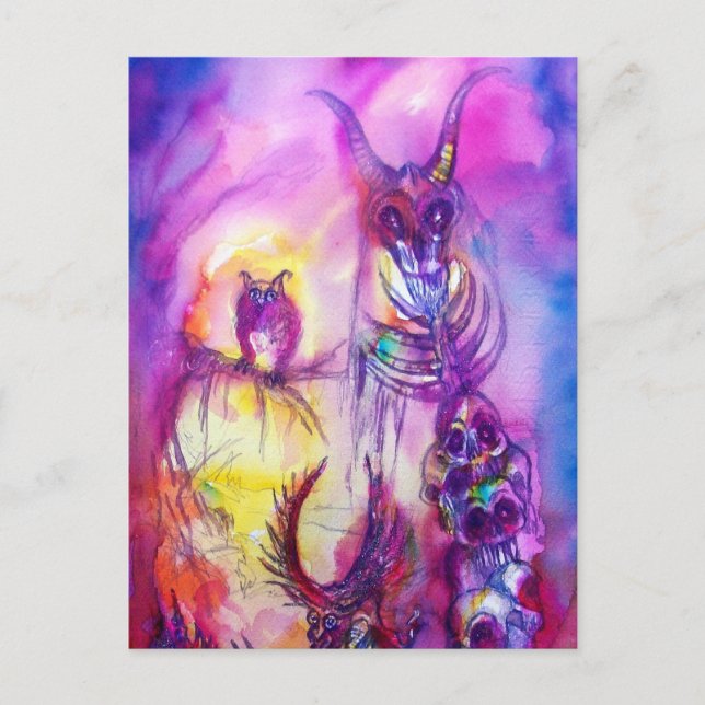 Cartão Postal HALLOWEEN MONSTERS / ORK WAR Fantasy (Frente)