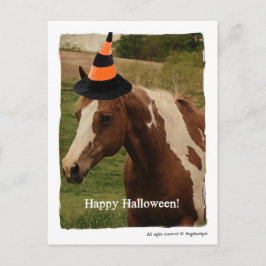 Cartão Postal Halloween Paint Horse