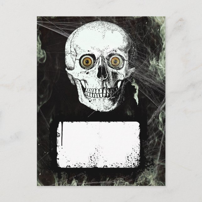 Cartão Postal Halloween Pirate Skull (Frente)