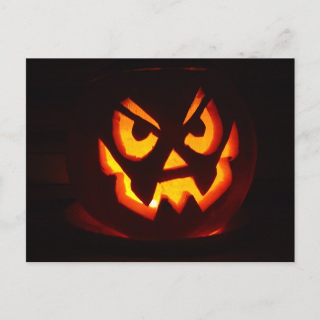 Cartão Postal Halloween Pumpkin (Frente)