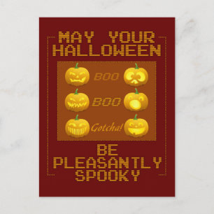 Cartão postal Halloween Pumpkins