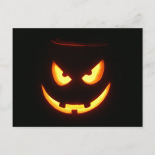 Cartão Postal Halloween Pumpkins