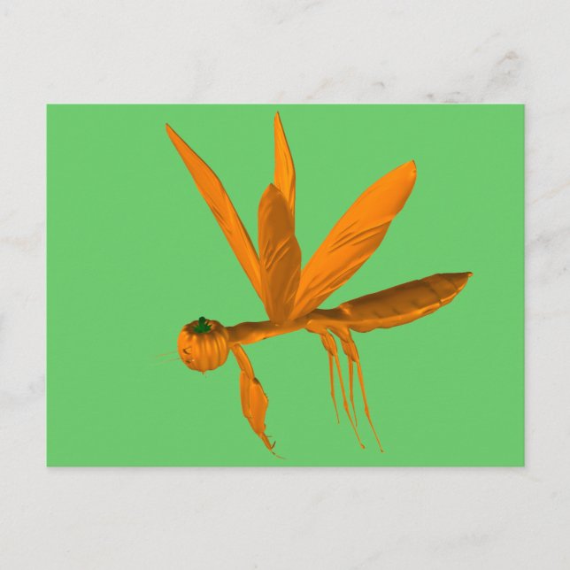 Cartão Postal Halloween Rezando Mantis (Frente)