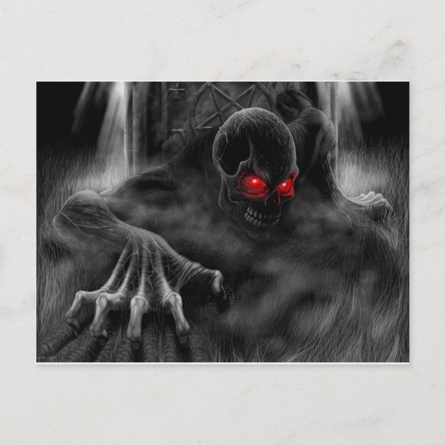 Cartão Postal Halloween Scary (Frente)