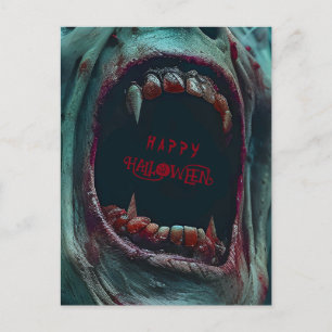CARTÃO POSTAL HALLOWEEN SCARY MONSTER COSTUME PARTIDO