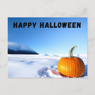 Cartão Postal Halloween Snow