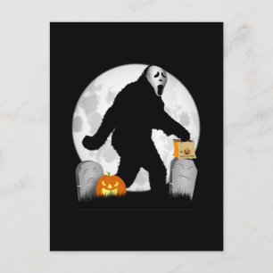 Cartão Postal Halloween Squatchin'