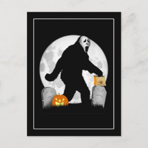 Cartão Postal Halloween Squatchin'