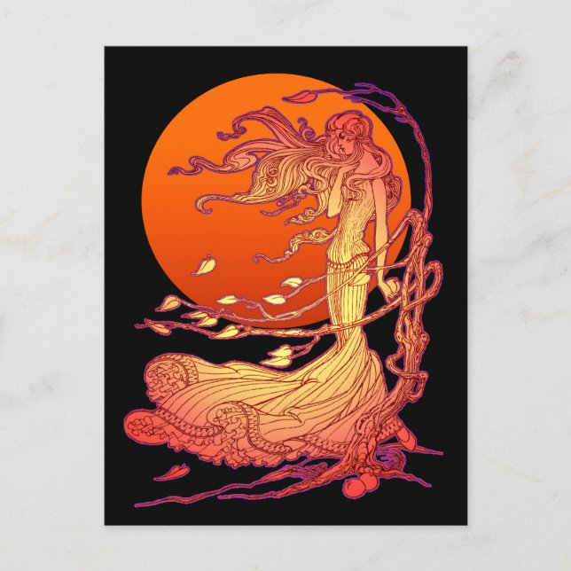 Cartão Postal Halloween Wind (Frente)