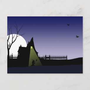 Cartão Postal Halloween Witness House