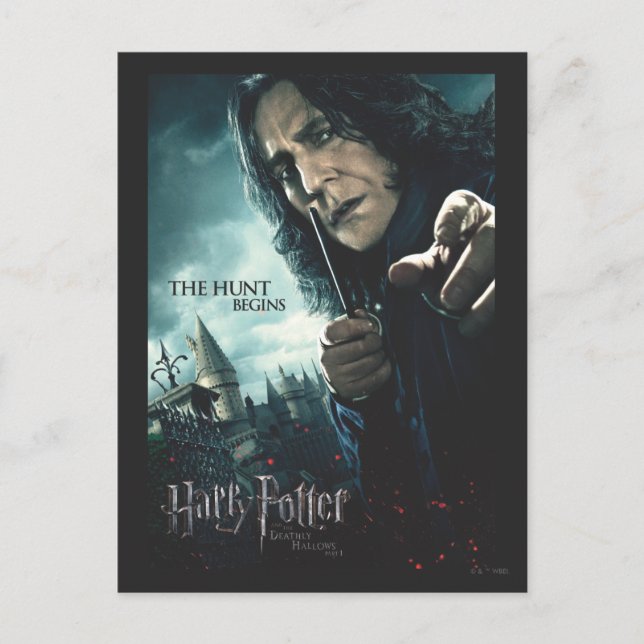 Cartão Postal Hallowly Mortal - Snape 2 (Frente)