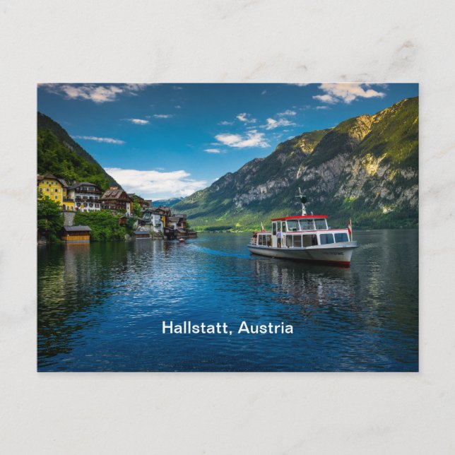 Cartão Postal Hallstatt, Áustria (Frente)