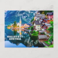 Hallstatt, Áustria Mountain Lake View
